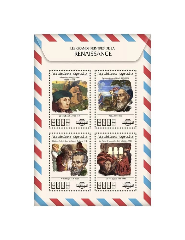 n° 5913/5916 - Timbre TOGO Poste