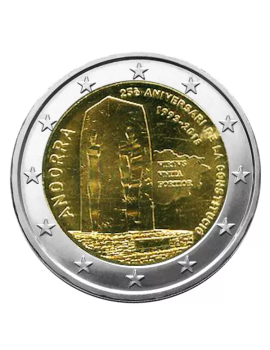 BU : 2 EURO COMMEMORATIVE 2018 : ANDORRE (25e anniversaire de la constitution de Andorre)