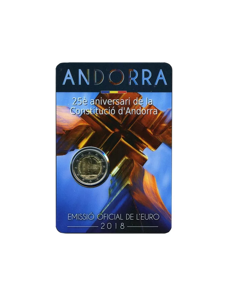 BU : 2 EURO COMMEMORATIVE 2018 : ANDORRE (25e anniversaire de la constitution de Andorre)