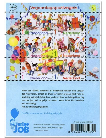 n° 3619/3624 - Timbre PAYS-BAS Poste