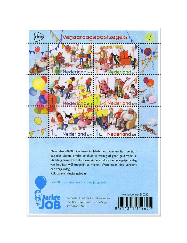 n° 3619/3624 - Timbre PAYS-BAS Poste