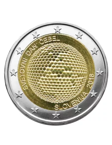 2 EURO COMMEMORATIVE 2018 : SLOVENIE (Journée Mondiale des Abeilles)