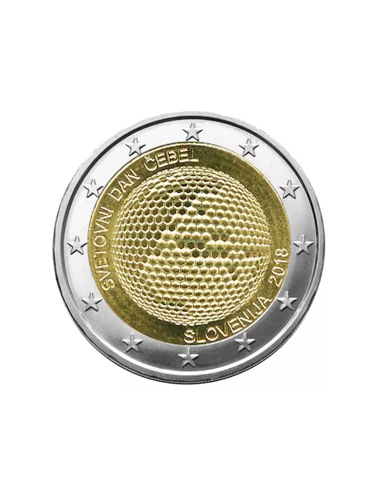 2 EURO COMMEMORATIVE 2018 : SLOVENIE (Journée Mondiale des Abeilles)