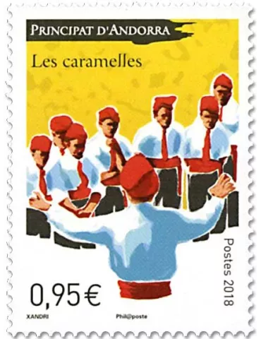 n° 813 - Timbre Andorre Poste