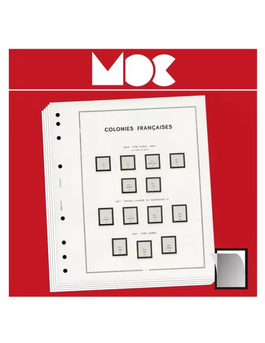 MOC SF : NIGER (Avant indépendance) - 1921-1942 (avec pochettes) LEUCHTTURM