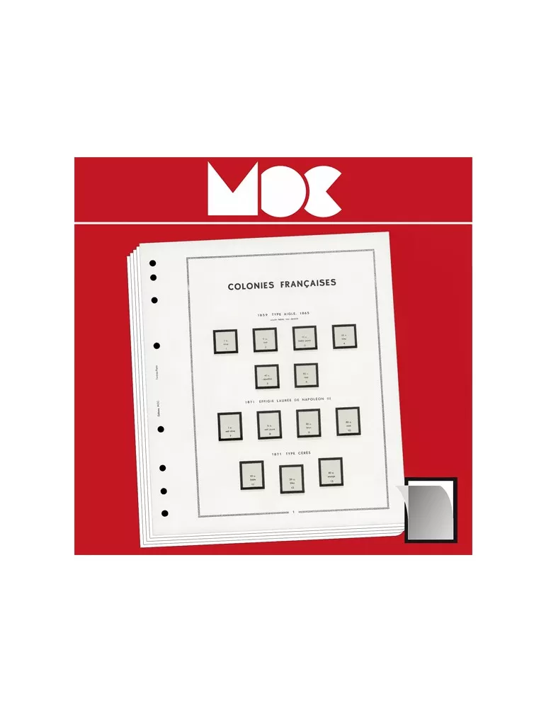 MOC SF : SÉNÉGAL (Avant indépendance) - 1887-1946 (avec pochettes) LEUCHTTURM