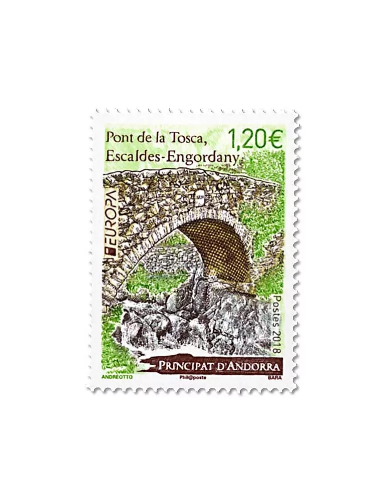 n° 814 - Timbre Andorre Poste