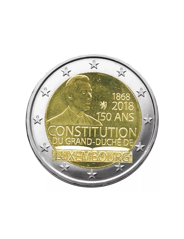 2 EURO COMMEMORATIVE 2018 : LUXEMBOURG (150ème anniversaire de la Constitution Luxembourgeoise)