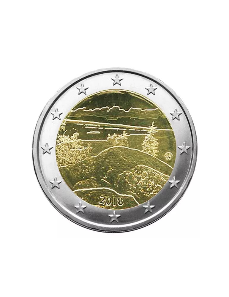 2 EURO COMMEMORATIVE 2018 : FINLANDE (Paysage finlandais - Parc de Koli)
