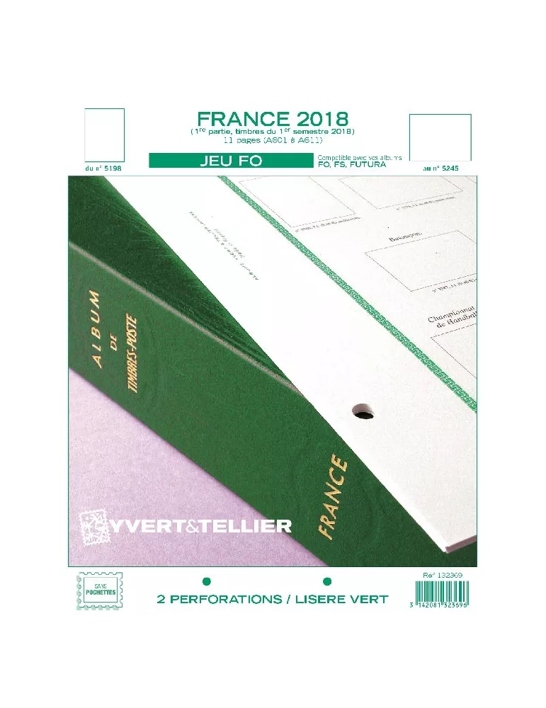 FRANCE FO : 2018 - 1ER SEMESTRE (JEUX SANS POCHETTES)