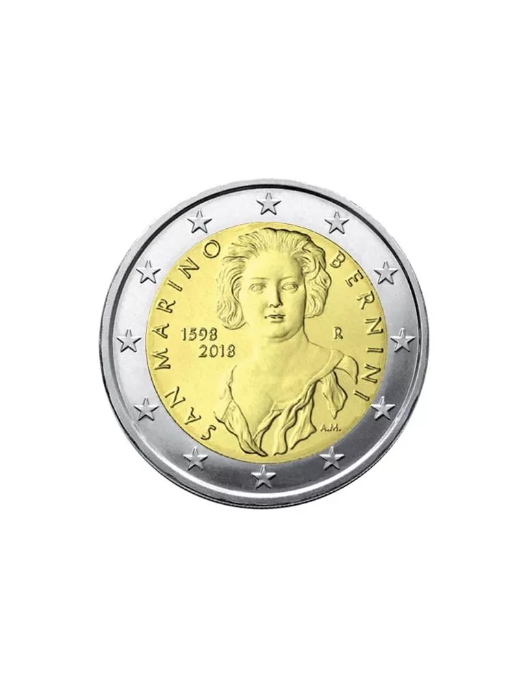 BU : 2 EURO COMMEMORATIVE 2018 : SAINT-MARIN (Bernini)