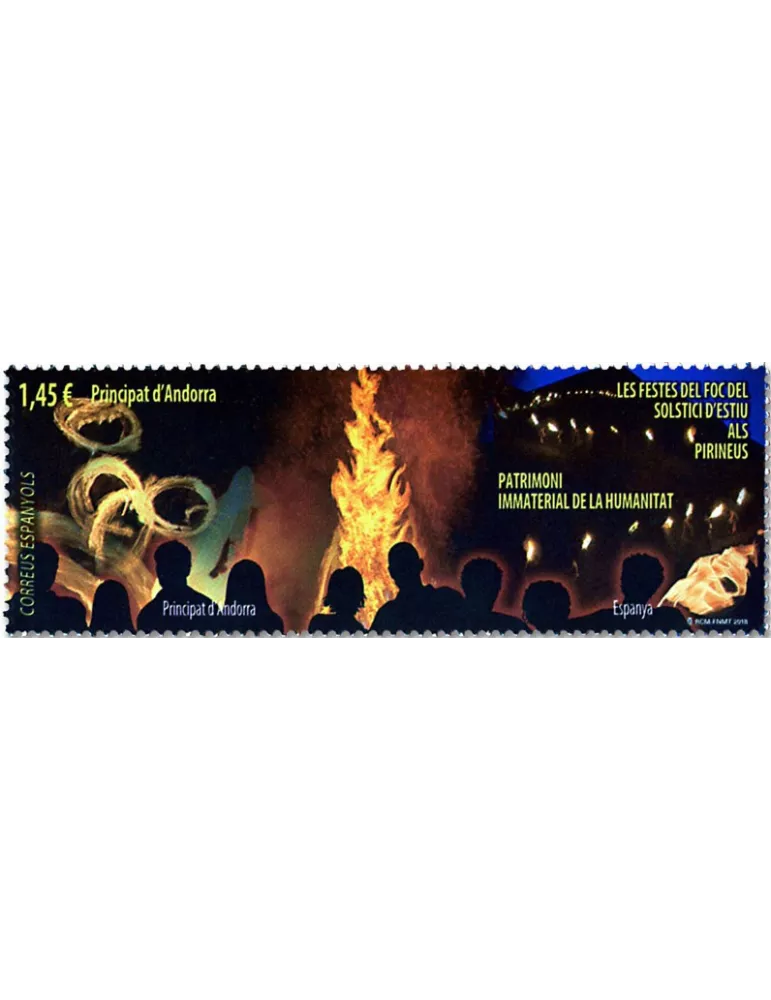 n° 459 - Timbre ANDORRE ESPAGNOL Poste