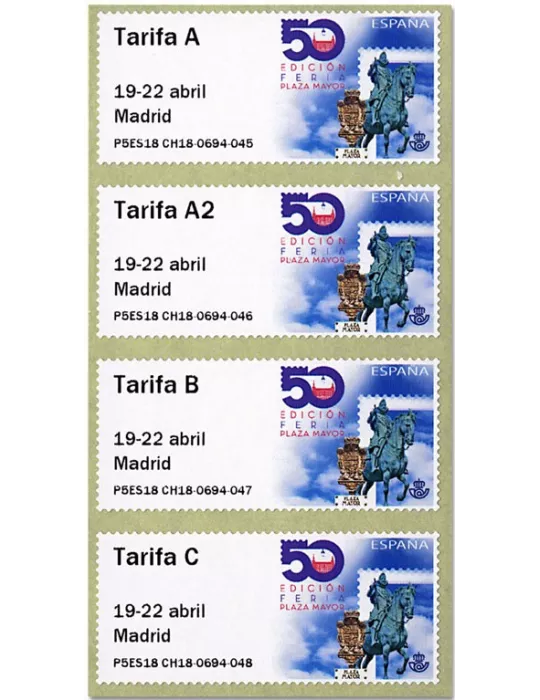 n° 148 - Timbre ESPAGNE Timbres de distributeurs