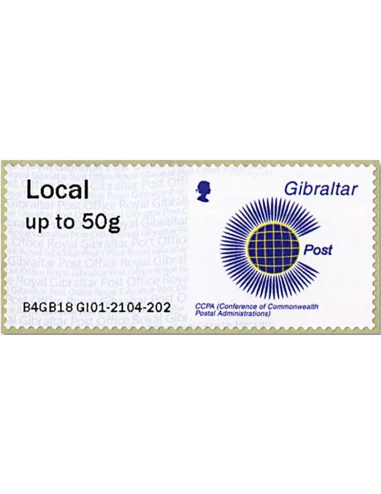 n° 89 - Timbre GIBRALTAR Timbres de distributeurs