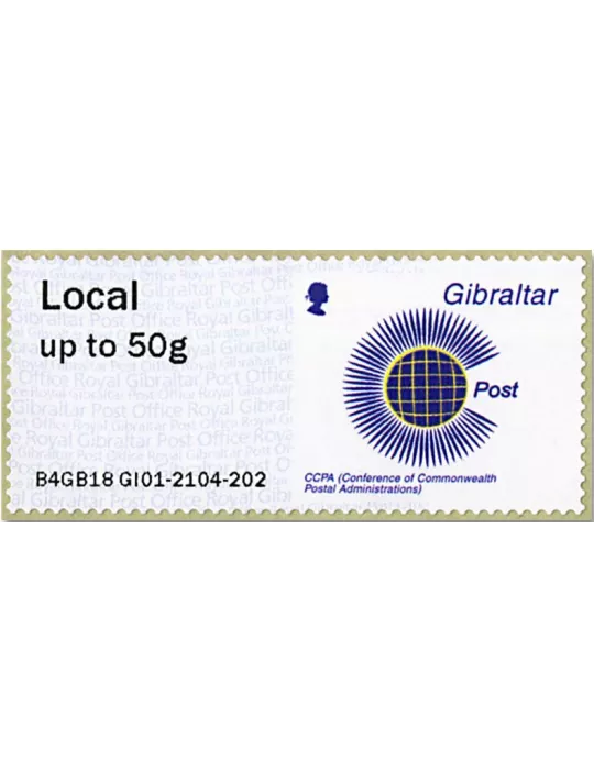 n° 89 - Timbre GIBRALTAR Timbres de distributeurs