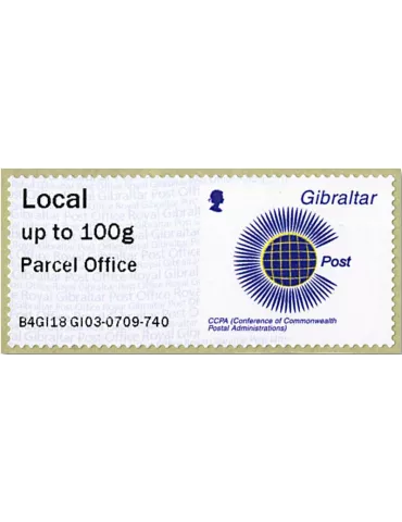 n° 89a - Timbre GIBRALTAR Timbres de distributeurs