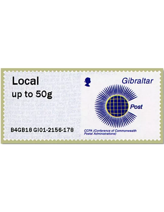 n° 94 - Timbre GIBRALTAR Timbres de distributeurs
