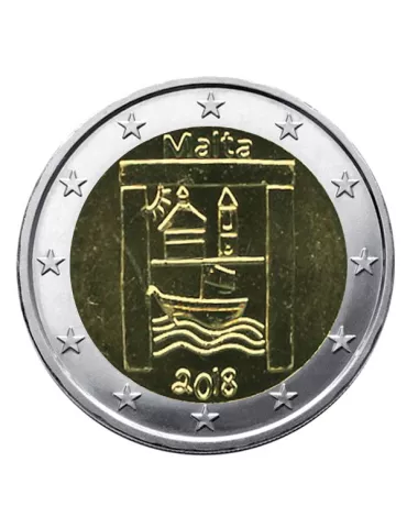 2 EURO COMMEMORATIVE 2018 : MALTE (Patrimoine culturel)