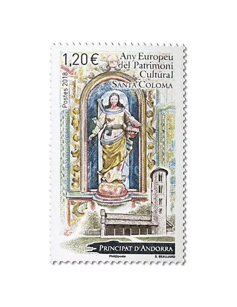 n° 818 - Timbre Andorre Poste