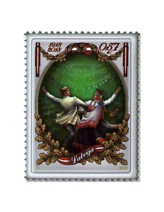 n° 1020/1022 - Timbre LETTONIE Poste