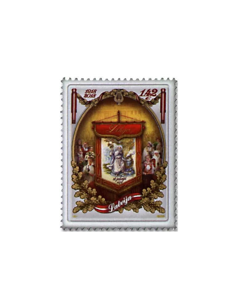 n° 1020/1022 - Timbre LETTONIE Poste