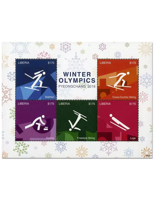 n° 6038A/6038E - Timbre LIBERIA Poste