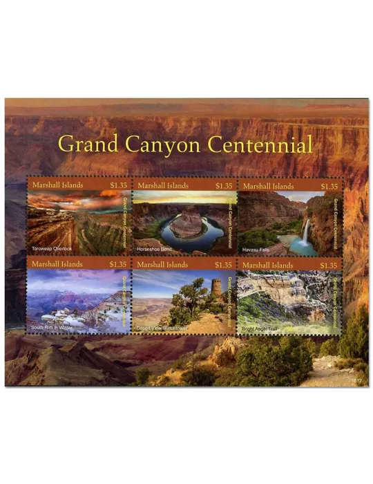 n° 3864A/3864F - Timbre MARSHALL Poste