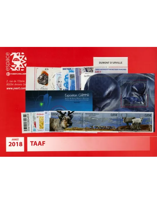 n° 845/F881 - Timbre TAAF Année complète (2018)