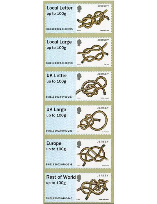 n° 99/104 - Timbre JERSEY Timbres de distributeurs