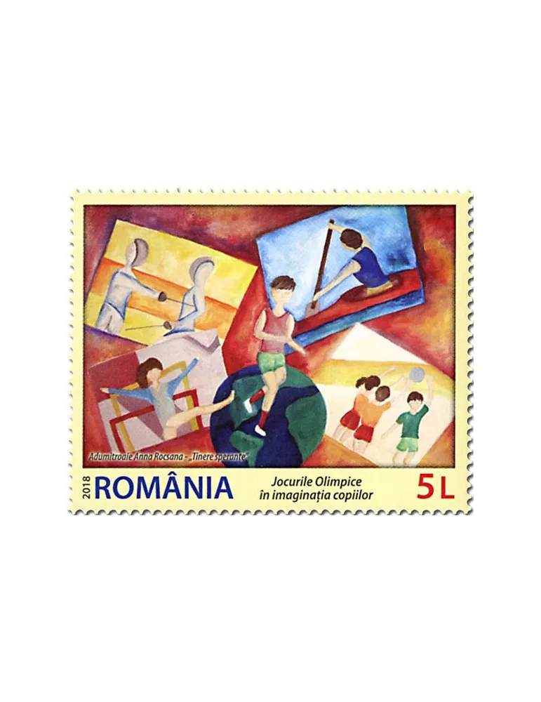 n° 6356/6359 - Timbre ROUMANIE Poste