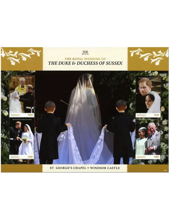 n° 6954/6957, n° 6958/6961 et n° 6962/6965 - Timbre GUYANA Poste