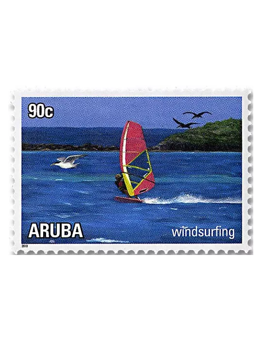 n° 1018/1023 - Timbre ARUBA Poste