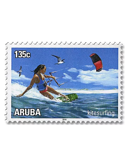 n° 1018/1023 - Timbre ARUBA Poste
