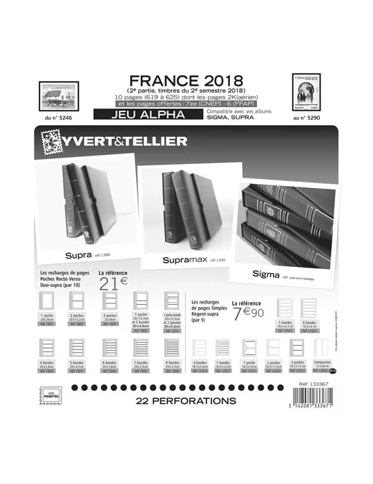 FRANCE ALPHA : 2018 - 2E SEMESTRE (JEUX SANS POCHETTES)