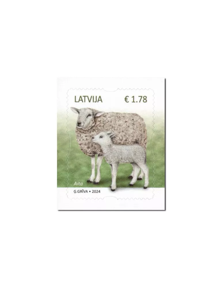 n° 1186/1188 - Timbre LETTONIE Poste