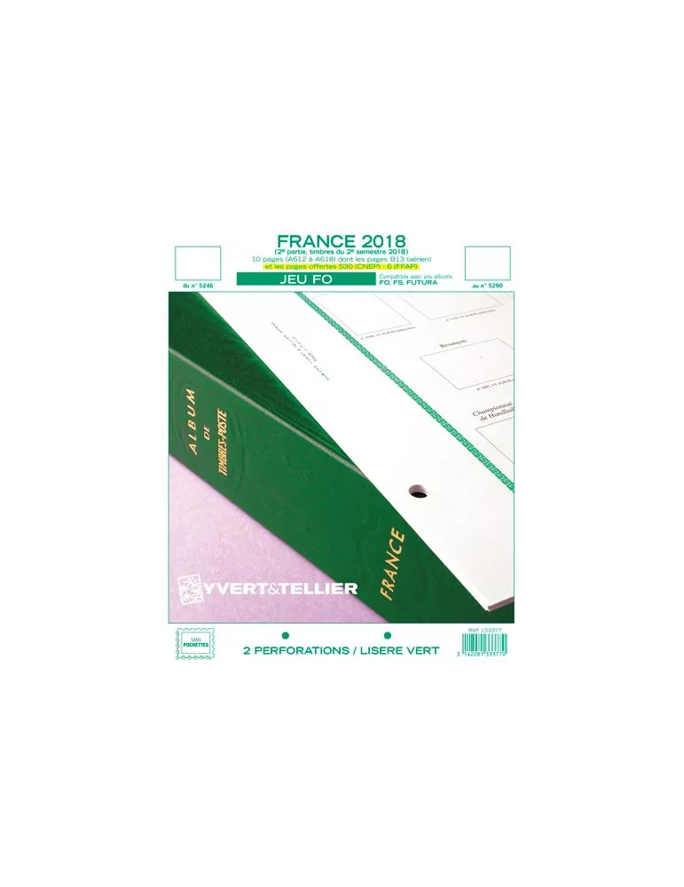 FRANCE FO : 2018 - 2E SEMESTRE (JEUX SANS POCHETTES)