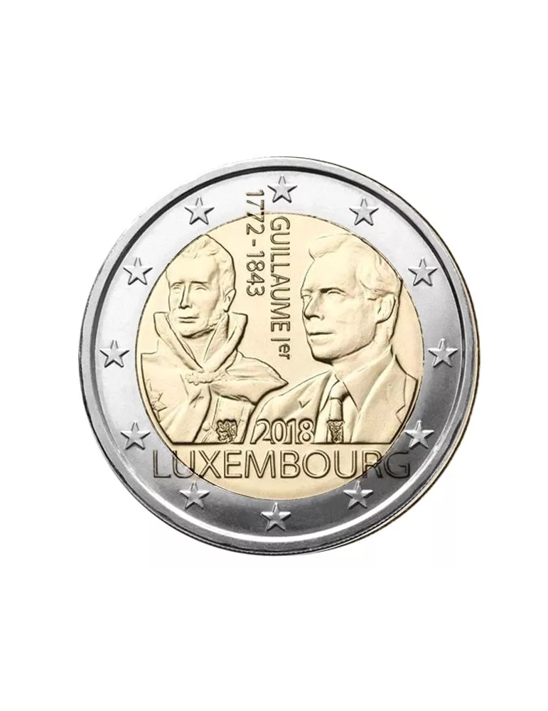 2 EURO COMMEMORATIVE 2018 : LUXEMBOURG (175e anniversaire de la mort du Grand Duc Guillaume 1er)