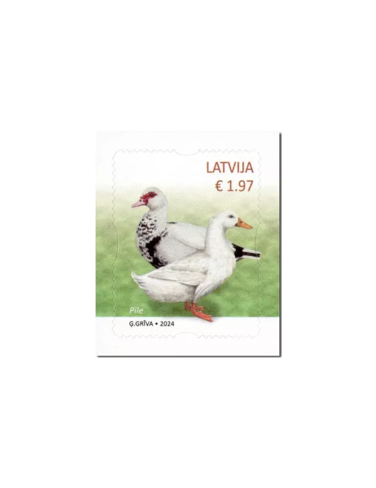 n° 1186/1188 - Timbre LETTONIE Poste