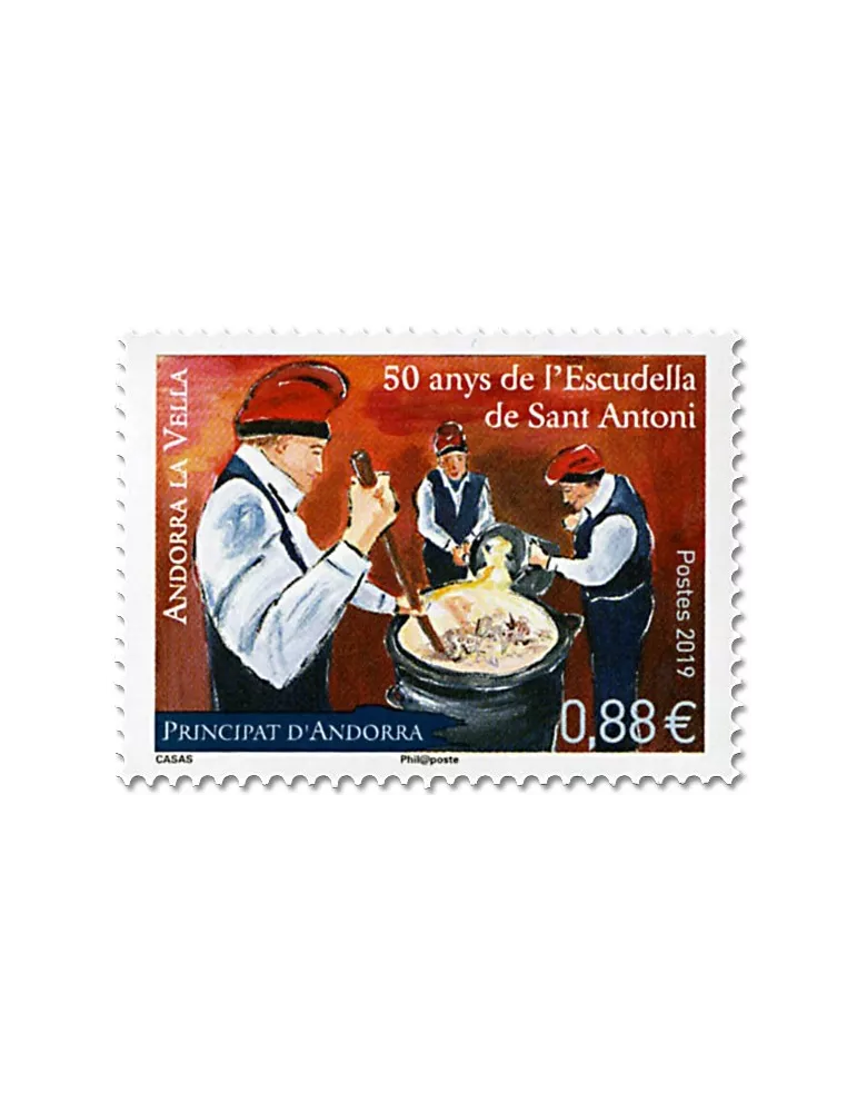 n° 826 - Timbre Andorre Poste