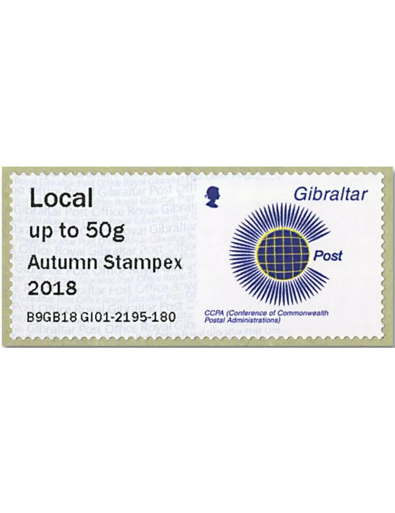 n° 95 - Timbre GIBRALTAR Timbres de distributeurs