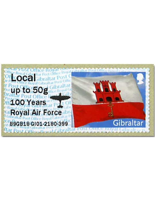 n° 96 - Timbre GIBRALTAR Timbres de distributeurs