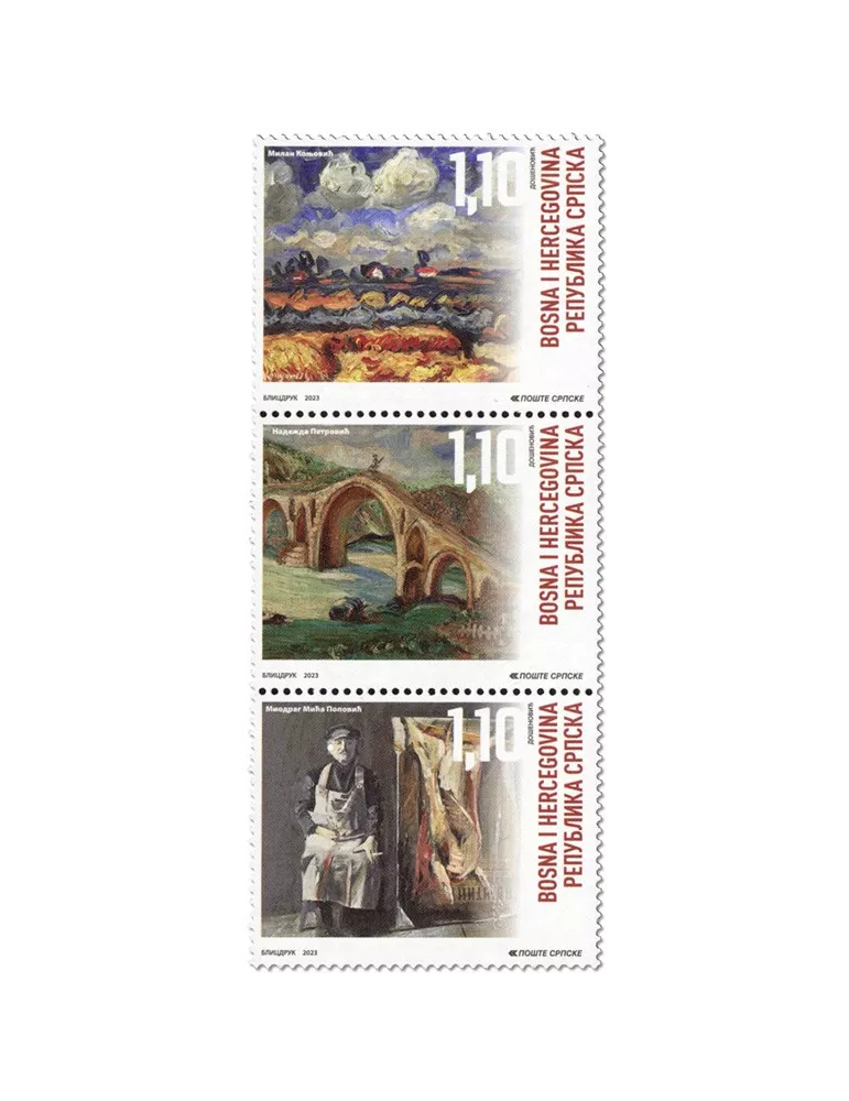 n° 829/831 - Timbre REPUBLIQUE SERBE (DE BOSNIE) Poste