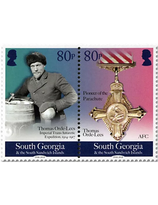 n° 704/707 - Timbre GEORGIE DU SUD Poste