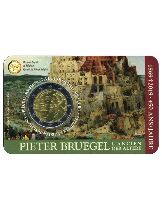 BU : 2 EURO COMMEMORATIVE 2019 : BELGIQUE - 450 ans de la mort de P. Brughel (Version francophone)