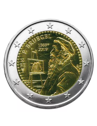 BU : 2 EURO COMMEMORATIVE 2019 : BELGIQUE - 450 ans de la mort de P. Brughel (Version francophone) 2