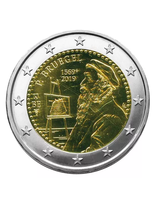 BU : 2 EURO COMMEMORATIVE 2019 : BELGIQUE - 450 ans de la mort de P. Brughel (Version francophone)