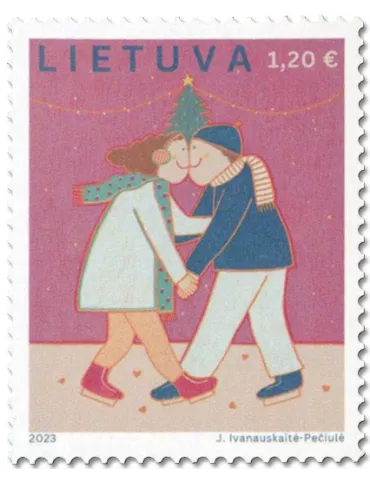 n° 1214/1215 - Timbre LITUANIE Poste 2