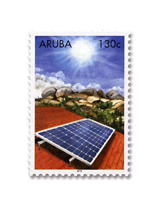 n° 1042/1046 - Timbre ARUBA Poste