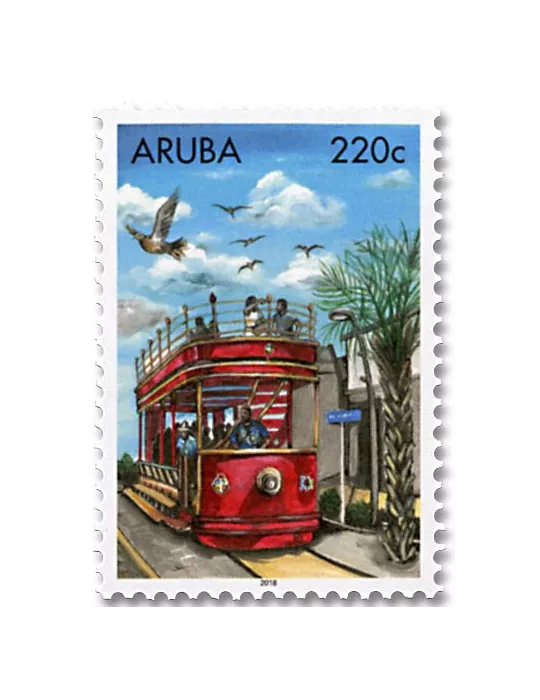 n° 1042/1046 - Timbre ARUBA Poste