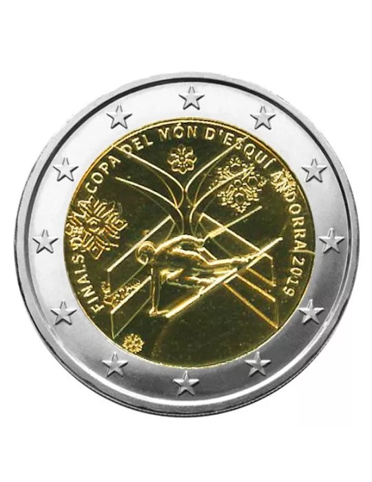 BU : 2 EURO COMMEMORATIVE 2019 : ANDORRE (Finales de la Coupe du monde de ski alpin)